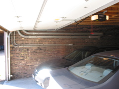 Interior of the garage of 957 W. Montana, looking west